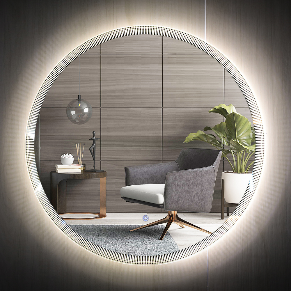 Factory Direct Sales Multi Function Fashionable Luxurious Led Illuminated Bathroom Mirror