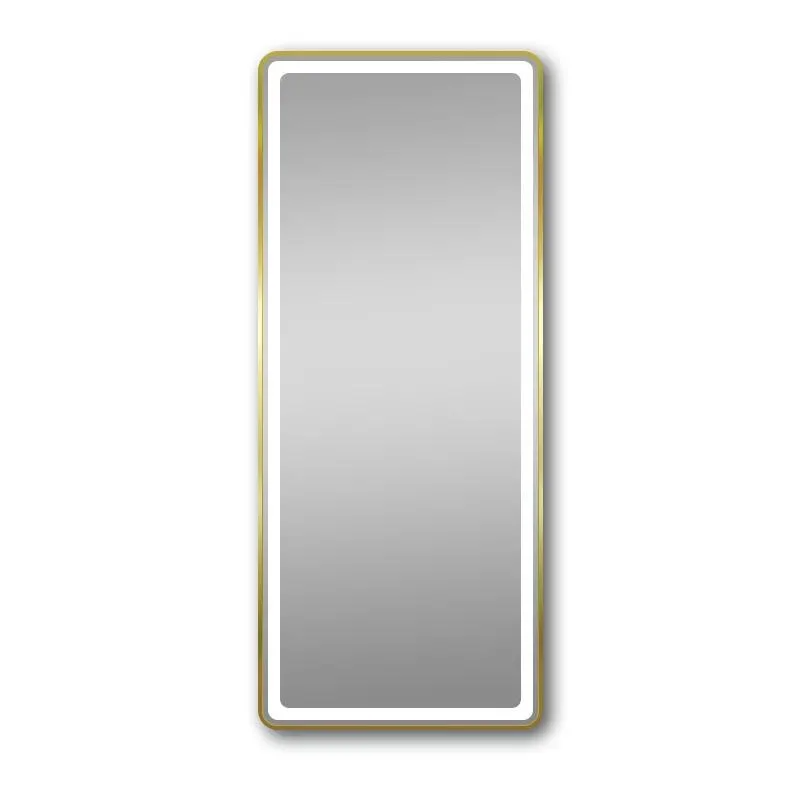 Custom Large Size Aluminum Frame Frosted Glass Smart LED Dressing Mirrors Full Length Make up Salon Mirror