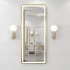 Custom Large Size Aluminum Frame Frosted Glass Smart LED Dressing Mirrors Full Length Make up Salon Mirror