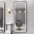 Wall Mounted Salon Mirror Metal Frame LED Lighted Dressing Room Rectangle Mirrors