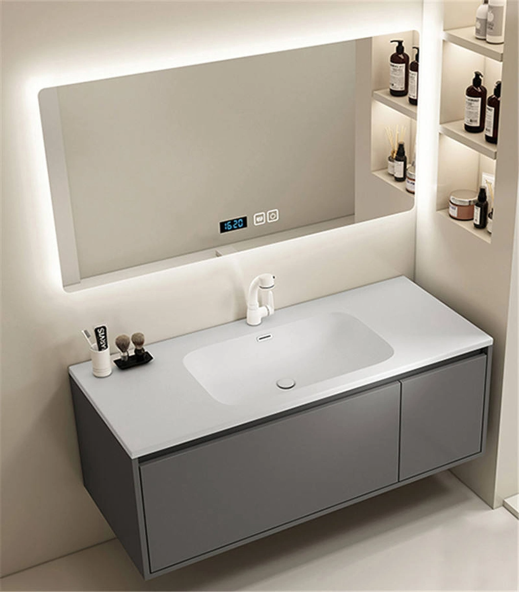 2023 New Design Bathroom Cabinet Mirror Bathroom Vanity American Wood Luxury Bathroom Cabinet Set