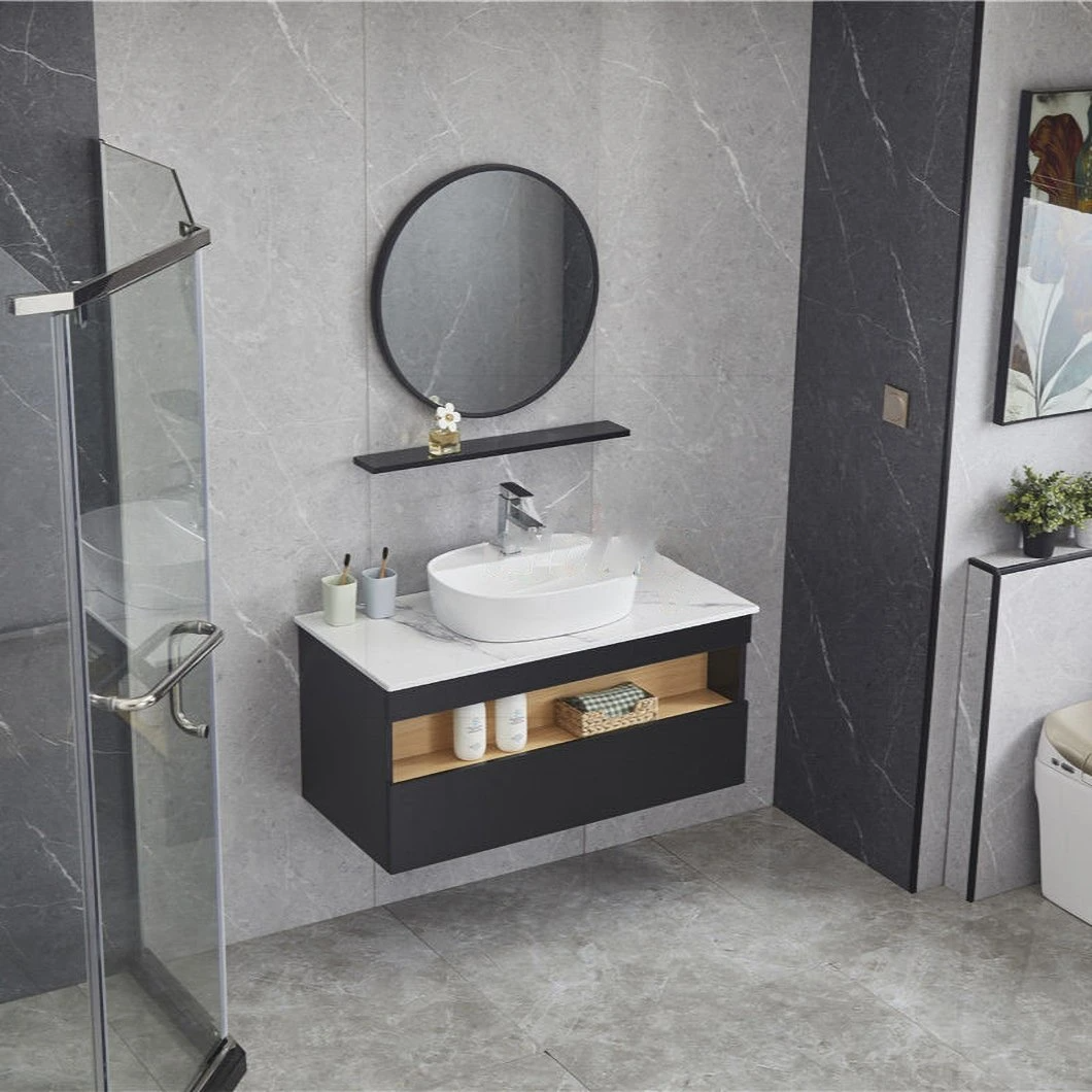 Factory Wholesale Freestanding Bathroom Cabinet Floating Bathroom Dressing Cabinet with Mirror Cabinet