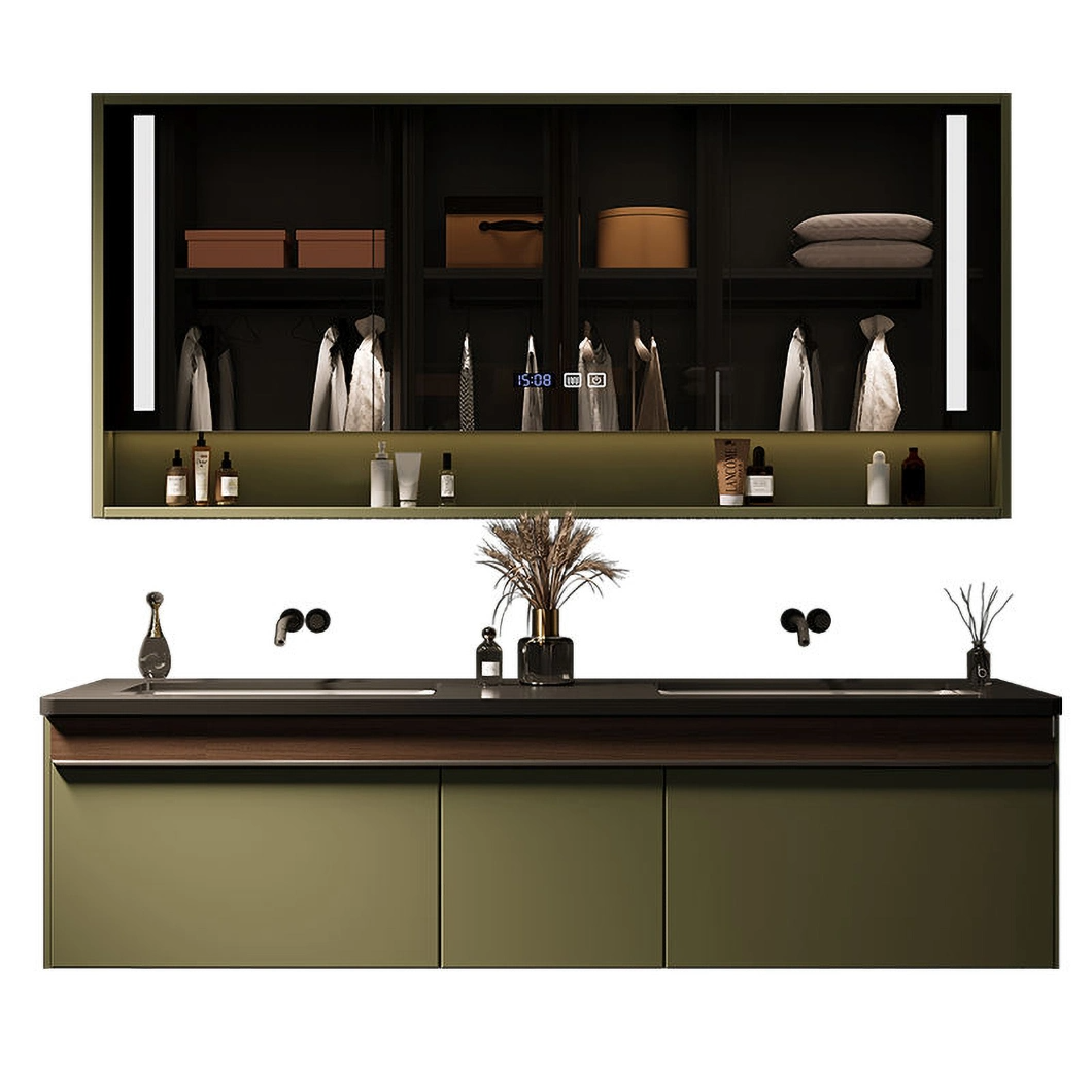 2023 Modern Hotel Style Oak Faucet Bathroom Sink Modern Bathroom Vanities Cabinet with Tops