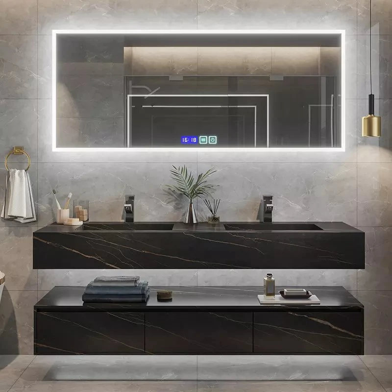 European Style Bath Furniture Hotel Home Luxury Modern Bathroom Vanity with Mirror Cabinet