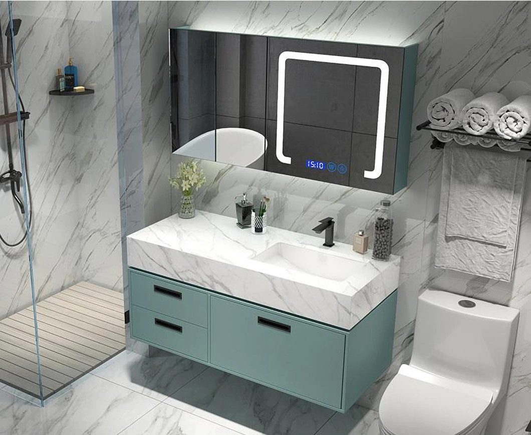 Modern Marble Corner Organizer Bathroom Vanity Set Bathroom Vanity Waterproof Bathroom Cabinet