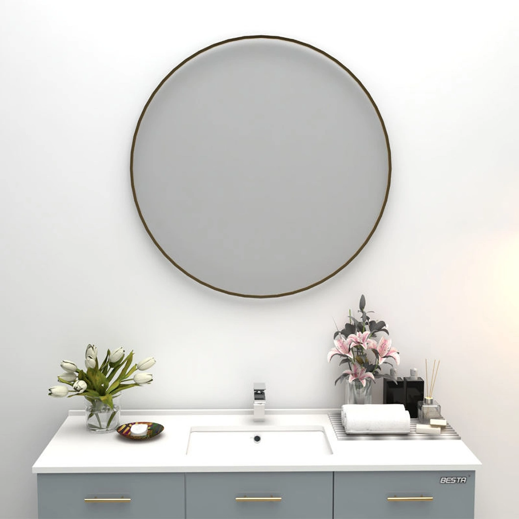 Modern Bathroom Furniture Quality Supplier Bathroom Vanity Mirror Solid Wood Bathroom Cabinet