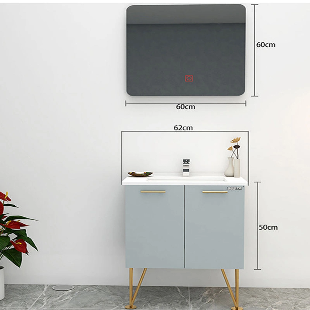 Modern Bathroom Furniture Quality Supplier Bathroom Vanity Mirror Solid Wood Bathroom Cabinet