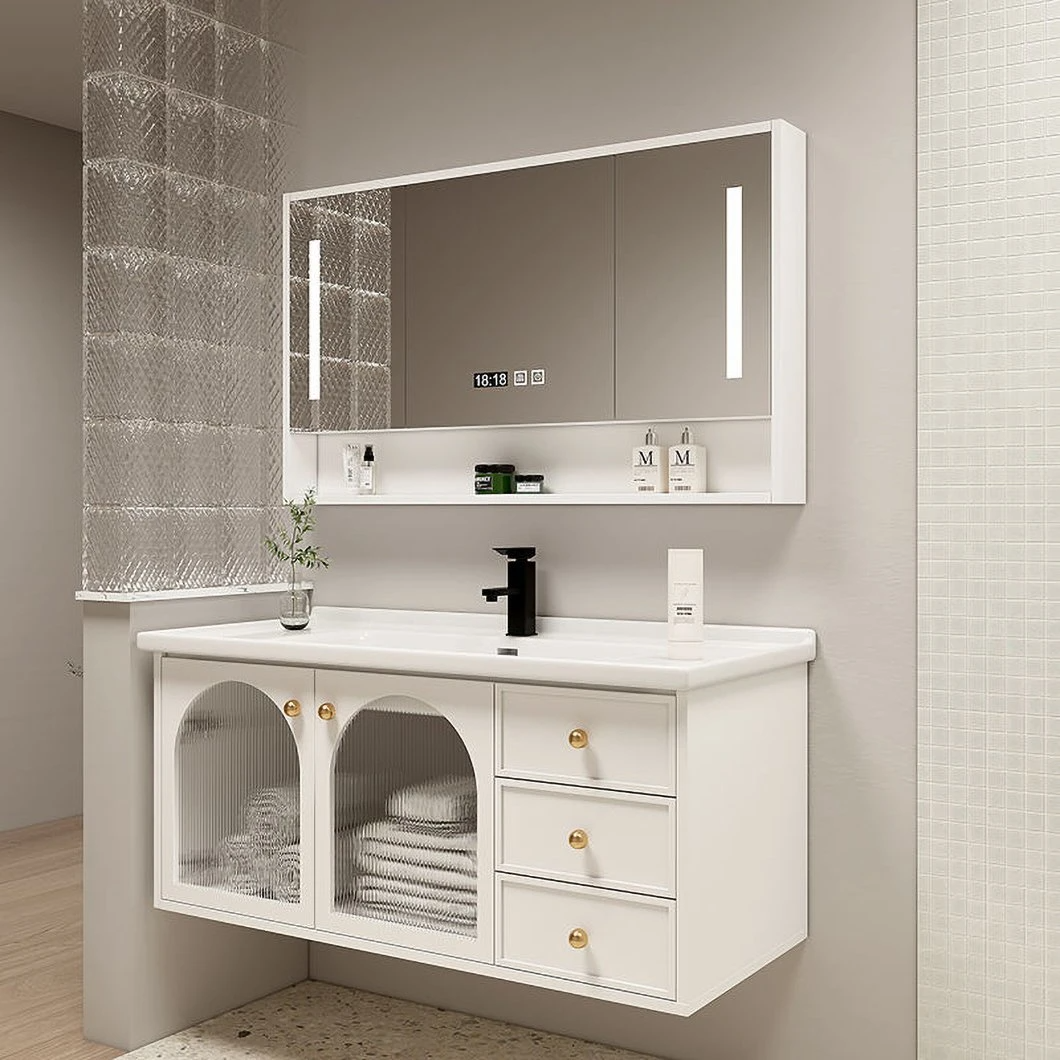 Modern Marble Corner Organizer Bathroom Vanity Set Bathroom Vanity Waterproof Bathroom Cabinet