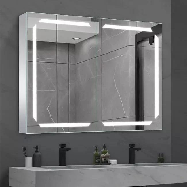 Storage Smart LED Vanity Bathroom Large Mirror Cabinets