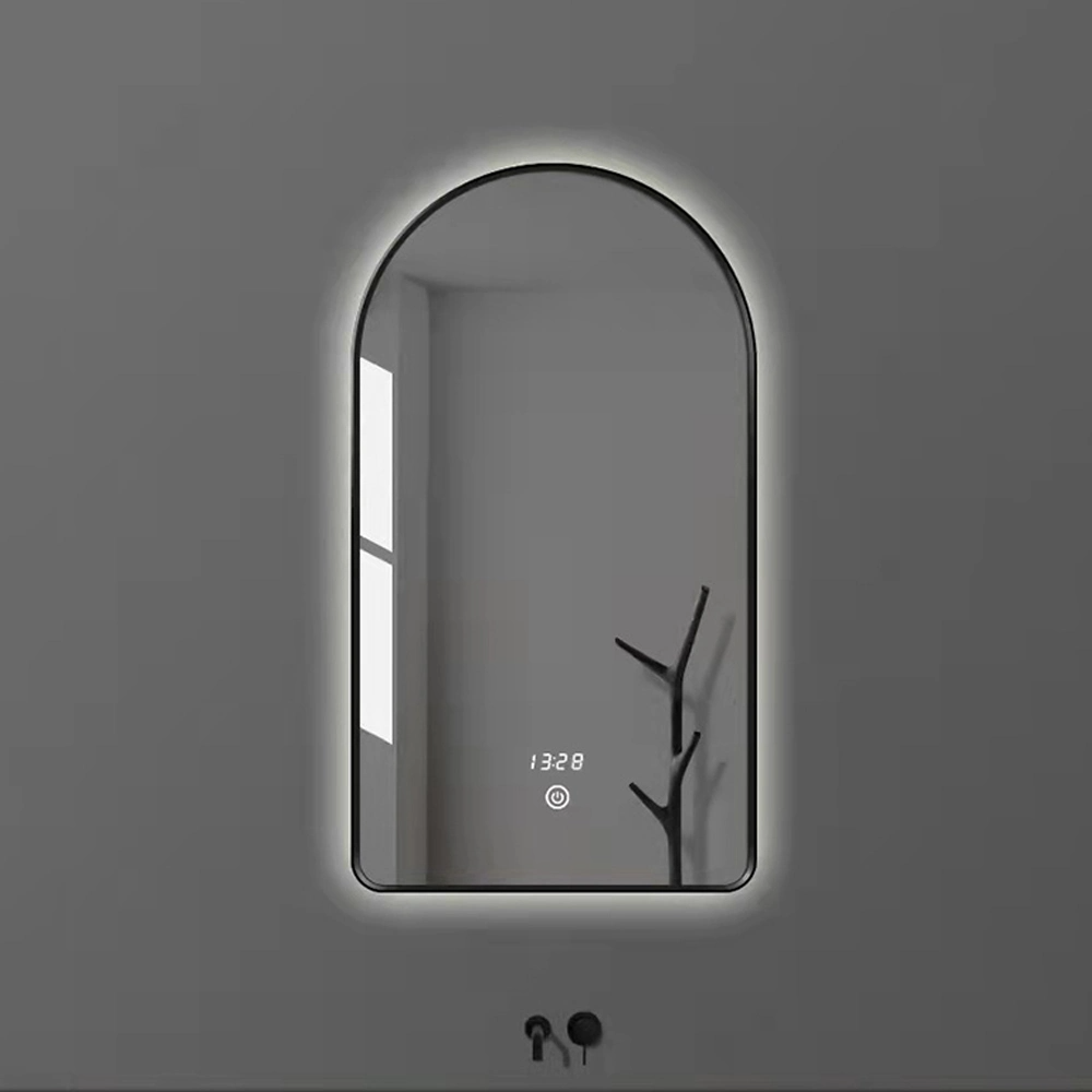 Gold Aluminum Oval Metal Frame Mirror Wall Mirror for Modern Home Decoration Luxury Interior for Bathroom Mirror