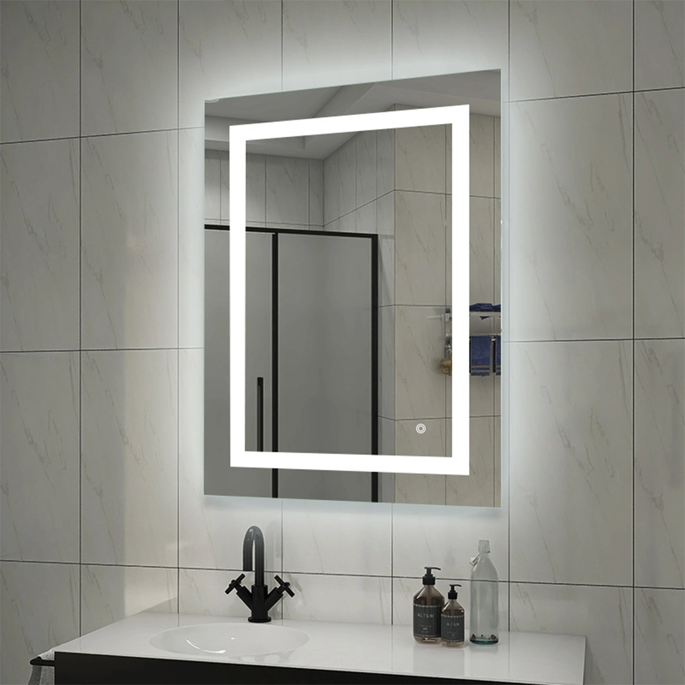 Bathroom Smart LED Mirror Lighted Vanity Furniture Decorative Wall Mounted Glass Mirror Bluetooth Makeup Mirror Home Decoration