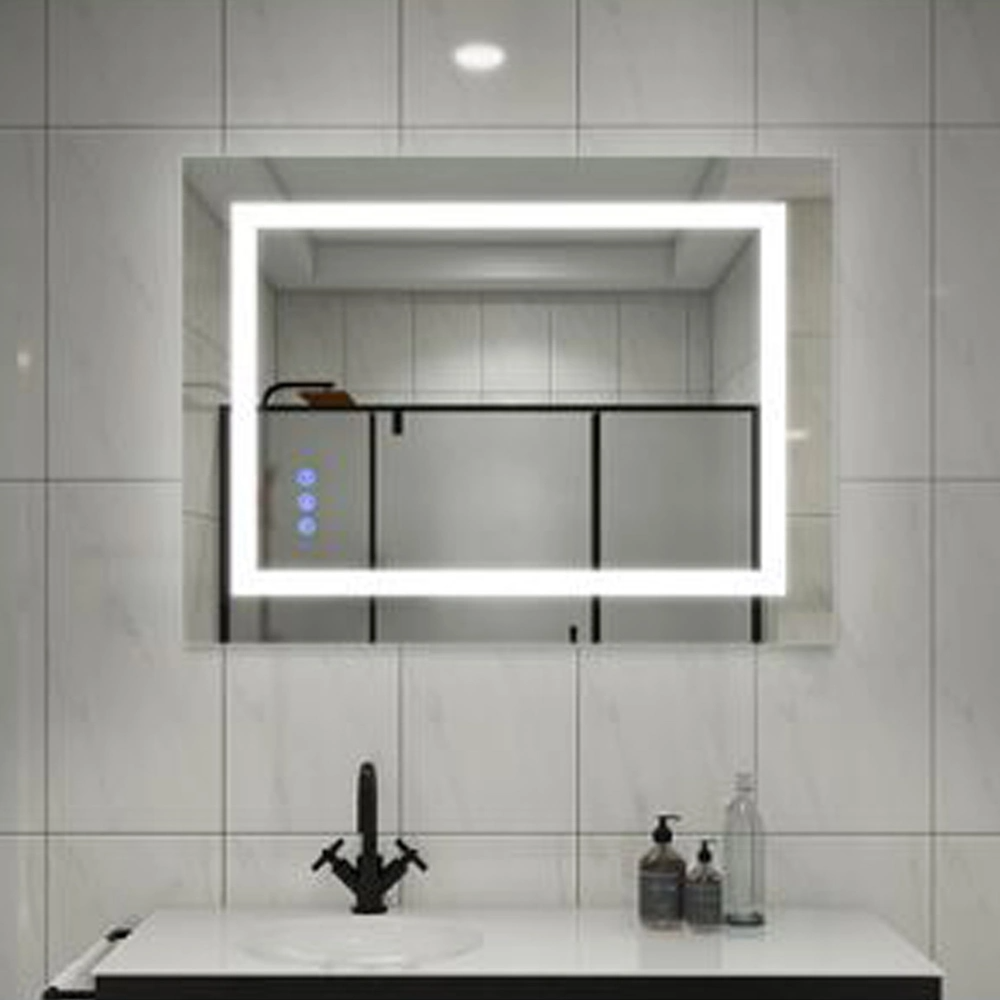 Bathroom Smart LED Mirror Lighted Vanity Furniture Decorative Wall Mounted Glass Mirror Bluetooth Makeup Mirror Home Decoration