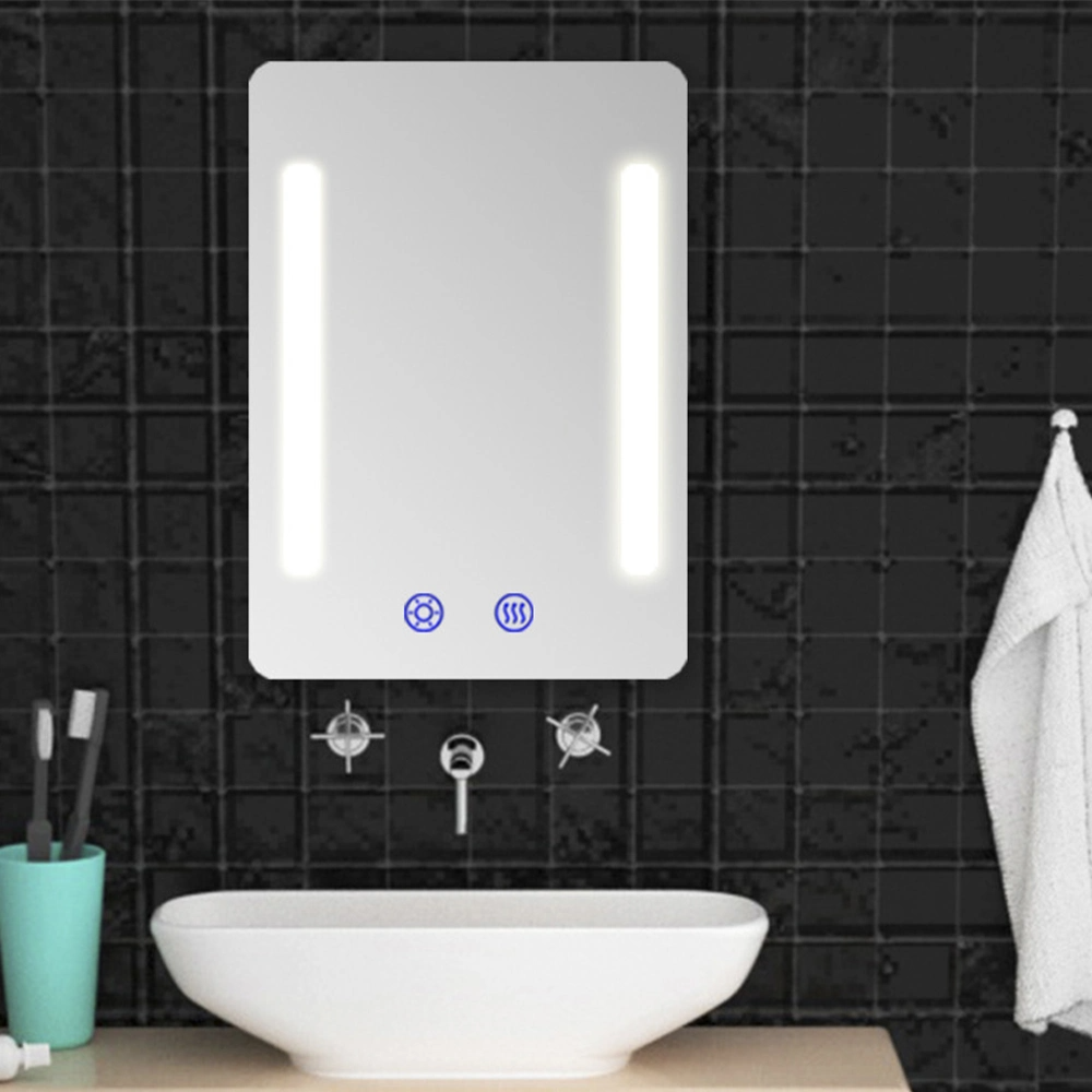 Dimmable Touch Switch LED Smart Mirror Furniture Lighting Bathroom Mirror OEM Factory Bluetooth Makeup Mirror LED Bathroom Mirror Home Decoration Wall Mirror