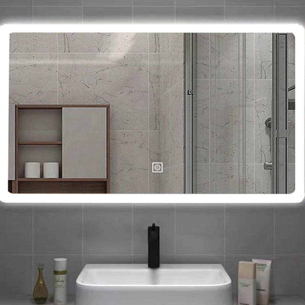 Factory Wholesale Touch Sensor Home Wall Decoration Salon Furniture Wall Mounted Make up LED Smart Home LED Bathroom Mirror with Defogger and Bluetooth Speaker