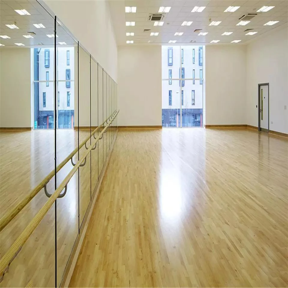 Large Frameless Customized Size Safety Film Backside Dance Studio Gym Wall Mirrors