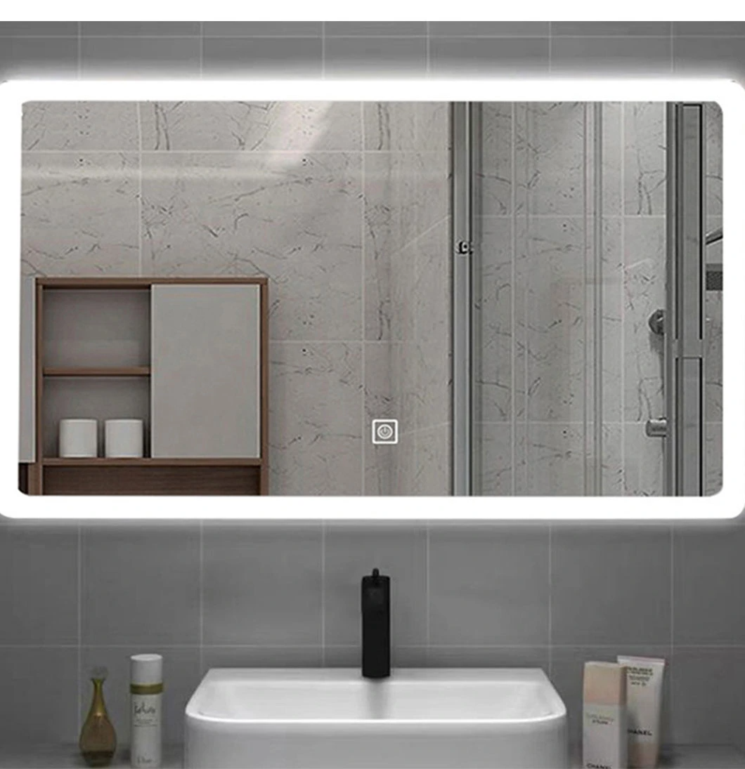 Modern LED Mirror Light Bathroom Defogger Waterproof Touch Screen Bathroom Mirror