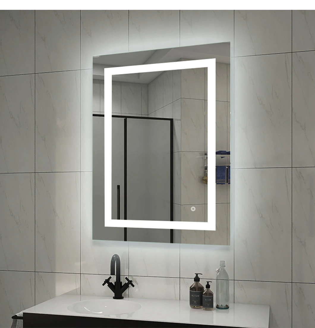 Square Modern Vanity Defogger Shaving Bathroom Large Washroom Mirror