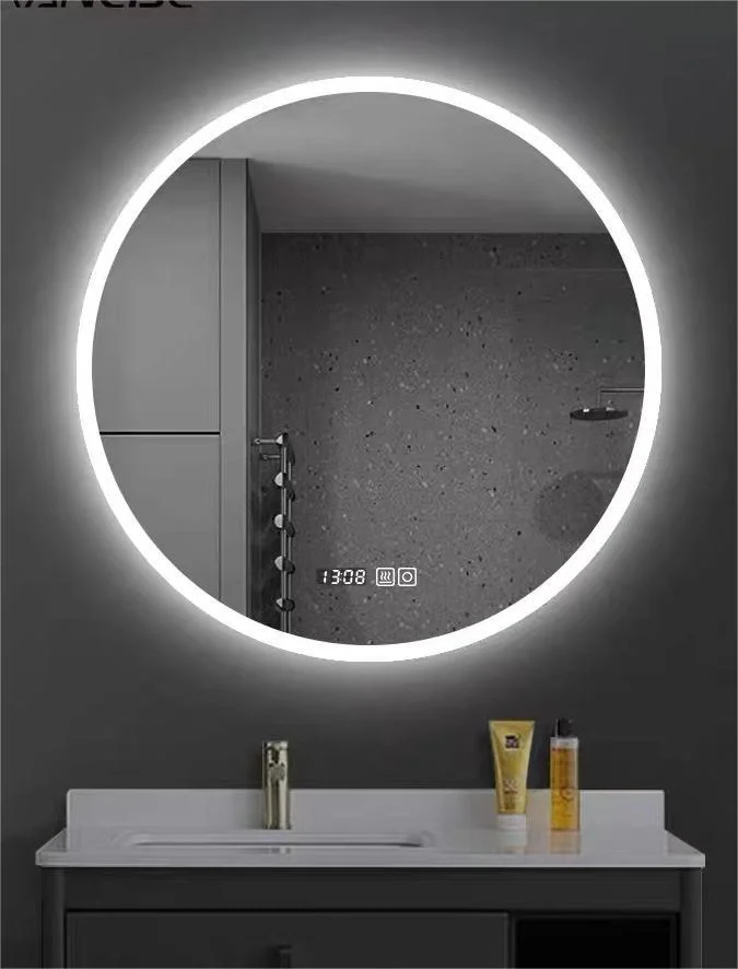 Bathroom Mirror with Lights Anti-Fog Lighted Vanity Smart Mirror Wall Mounted LED Bathroom Dimmable Illu