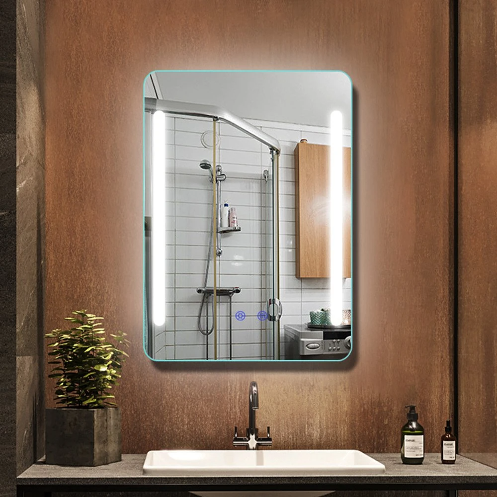 Factory Price Custom Touch Screen LED Lights Hollywood Mirror Bathroom Smart Vanity Anti Fog Mirror with Lighting