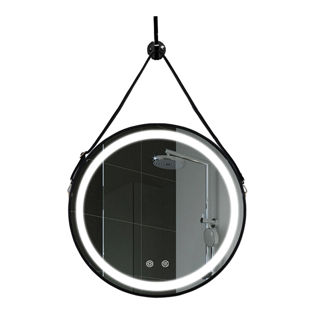 Guys Hot Sale Bathroom Mirror 60cm 80cm Hotel Decorative Modern Round Wall Anti-Fog Bathroom Mirror with LED