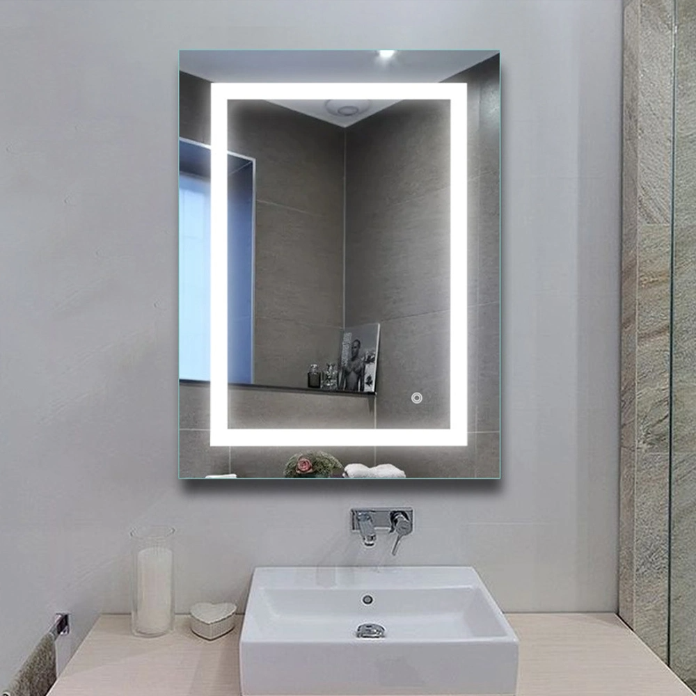 Factory Wall Home Decor Decoration Salon Furniture Make up Cosmetic Smart Lighted Illuminated Backlit Vanity LED Bathroom Mirror with Lights Defogger