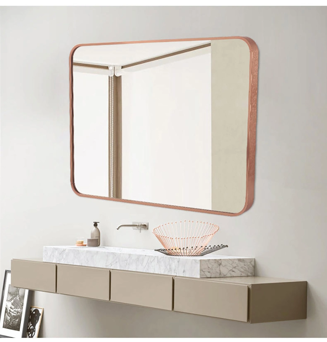 Best Selling Product New Large Gold Round Shape Aluminum Alloy Frame Decorative Wall Mirrors