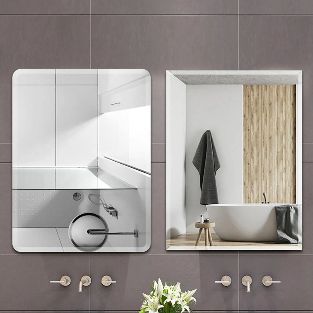 Decoration Bathroom Sliver/Grey/Bronze Wall Mirror 4mm Clear Mirror Glass