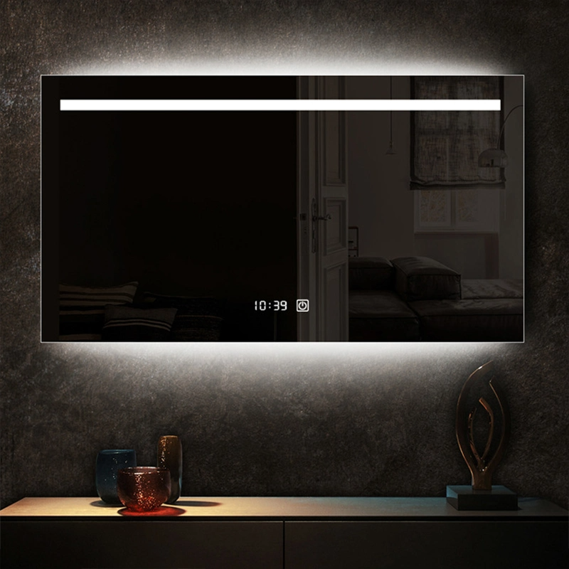 European Standard Factory Wholesale Smart Modern Makeup Glass Home Decor LED Bathroom Wall Mirror