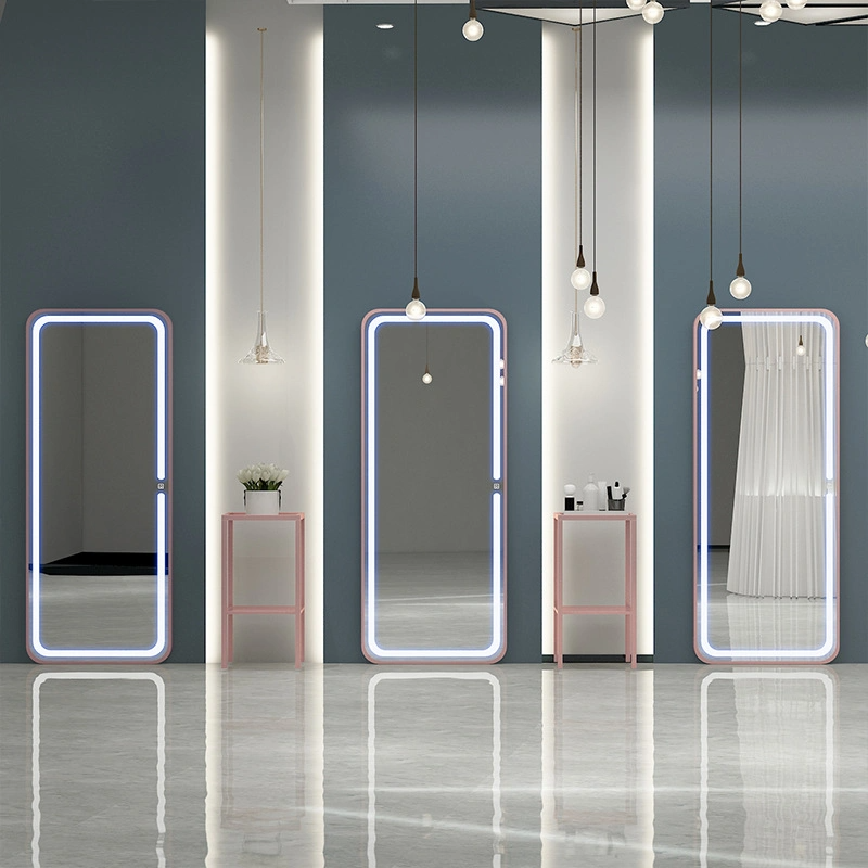 Large LED Full Length Backlit Salon Mirror Oversize Dressing Mirror Beauty Barber LED Backlit Mirror