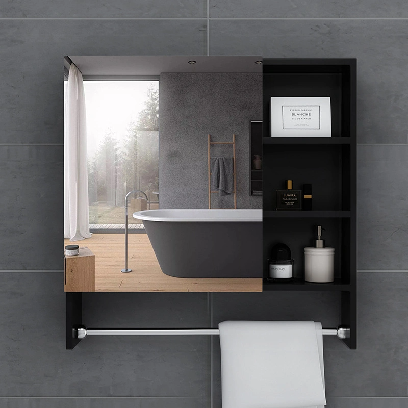 Luxury Bathroom Mirror Cabinet Bathroom Sink Vanity Cabinets Modern LED Bathroom Mirror with Time Display