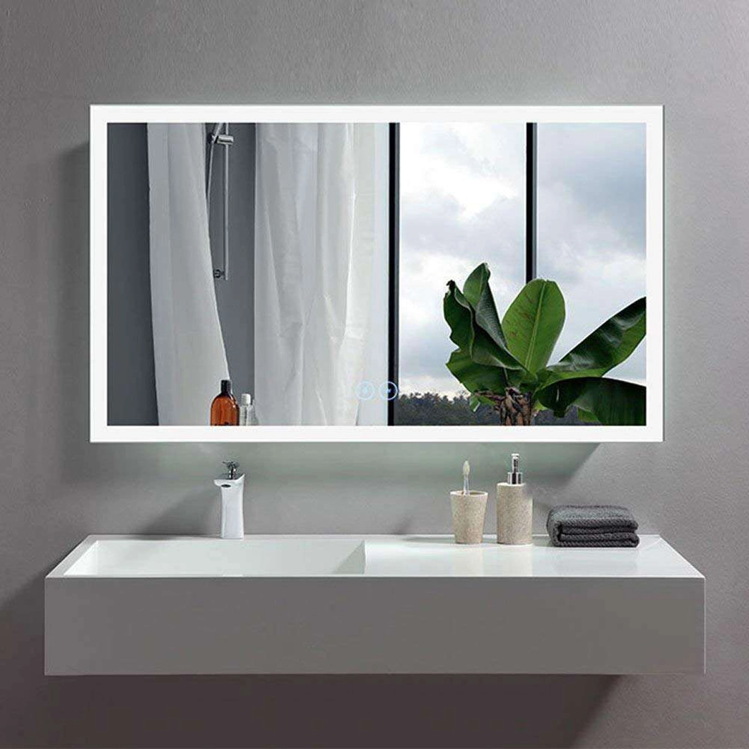 Modern Salon Style Rectangular Iluminated LED Mirror