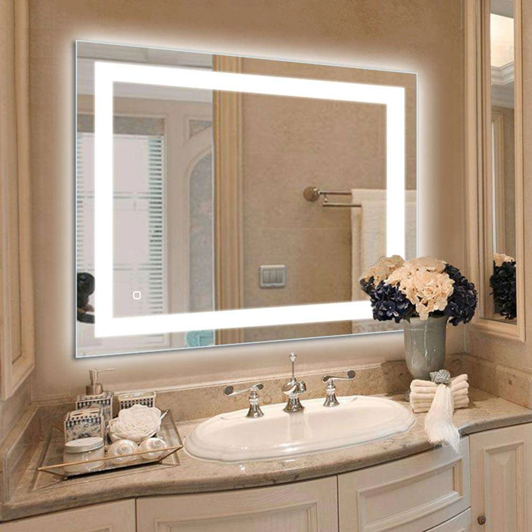 Modern Salon Style Rectangular Iluminated LED Mirror