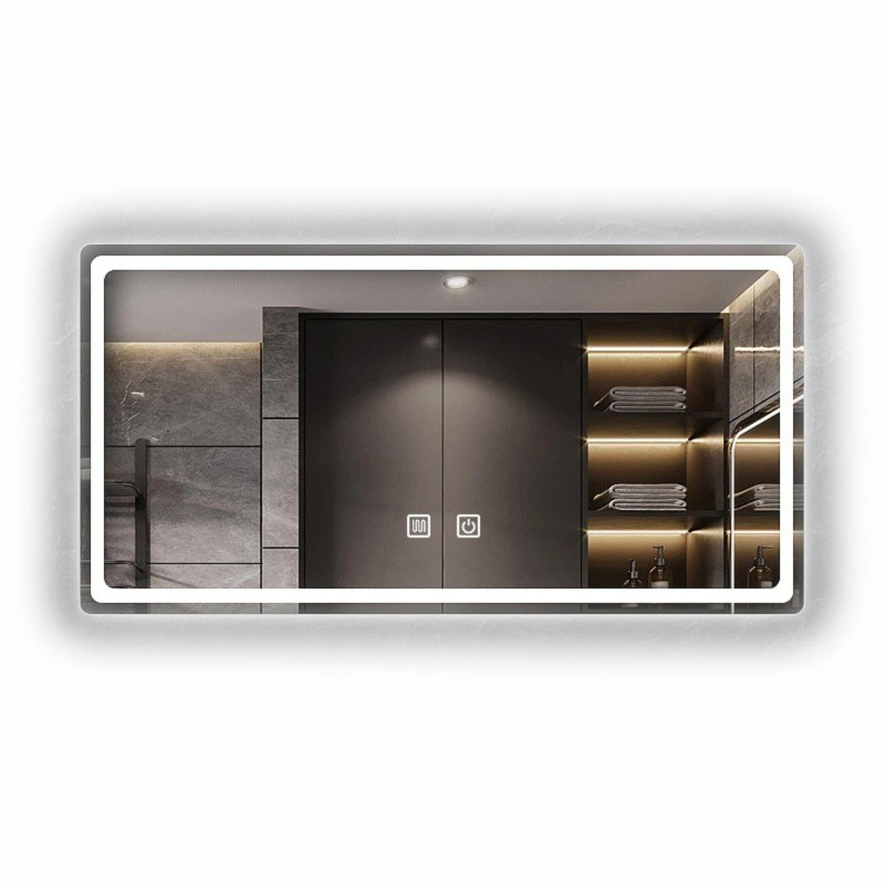 Personal Customized Hotel Wall Mounted Illuminated Smart LED Light Bathroom Mirror