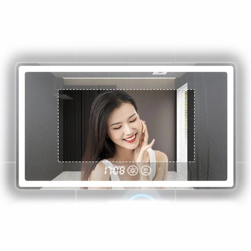 Personal Customized Hotel Wall Mounted Illuminated Smart LED Light Bathroom Mirror