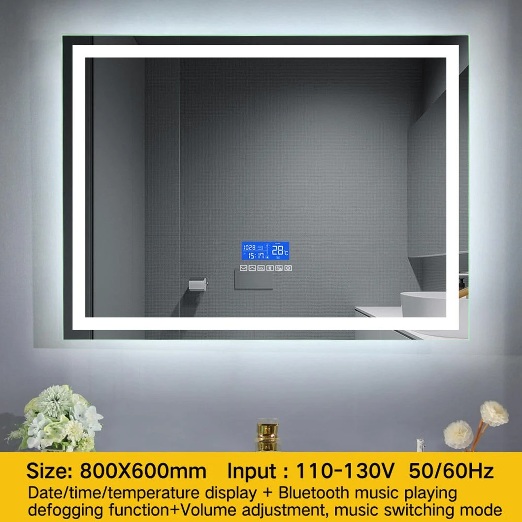 USA Hot Sell Hotel Furniture LED Lighted Vanity Mirror Bathroom Anti Fog LED Bath Mirror