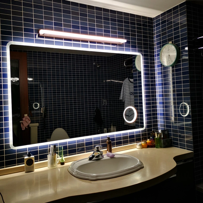 Factory Wall Mounted Frameless Lighted Rectangular Round Bathroom LED Mirror