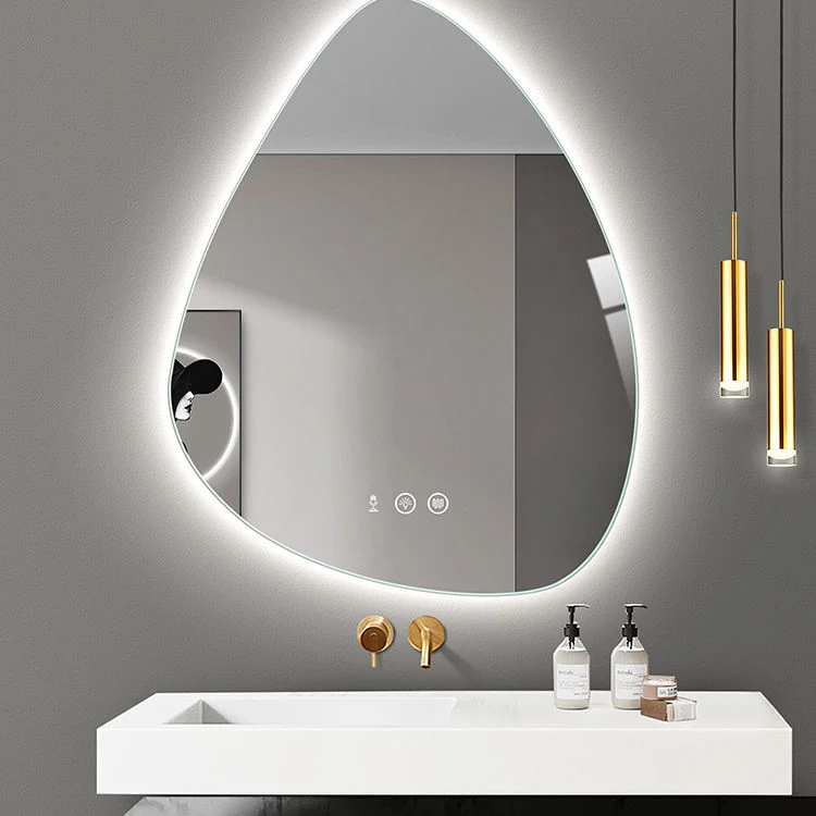 Irregular Custom Lighting Bathroom Mirror Wall-Mounted Bath Special-Interest Vanity Smart LED Mirror