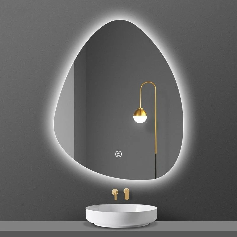 Irregular Custom Lighting Bathroom Mirror Wall-Mounted Bath Special-Interest Vanity Smart LED Mirror