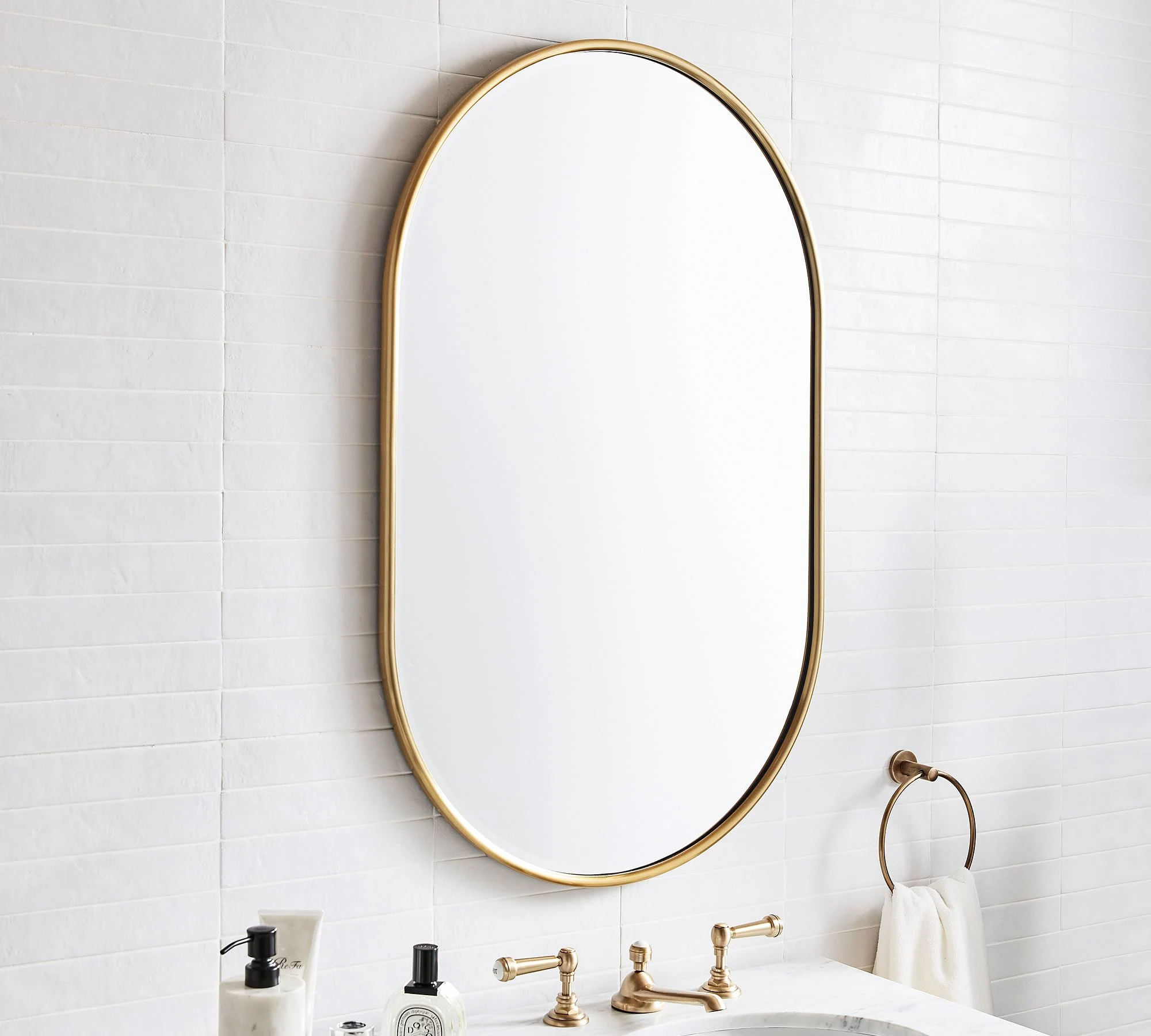 Wholesale Wall Mirror for Bathroom Black Vanity Arch Wall Mirror in Metal Frame Arch Top Mirror for Entryway Bathroom