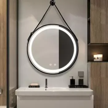 Bathroom LED Round Mirror Decorative Wall Wash Basin Mirror Vanity Mirror with Lights LED