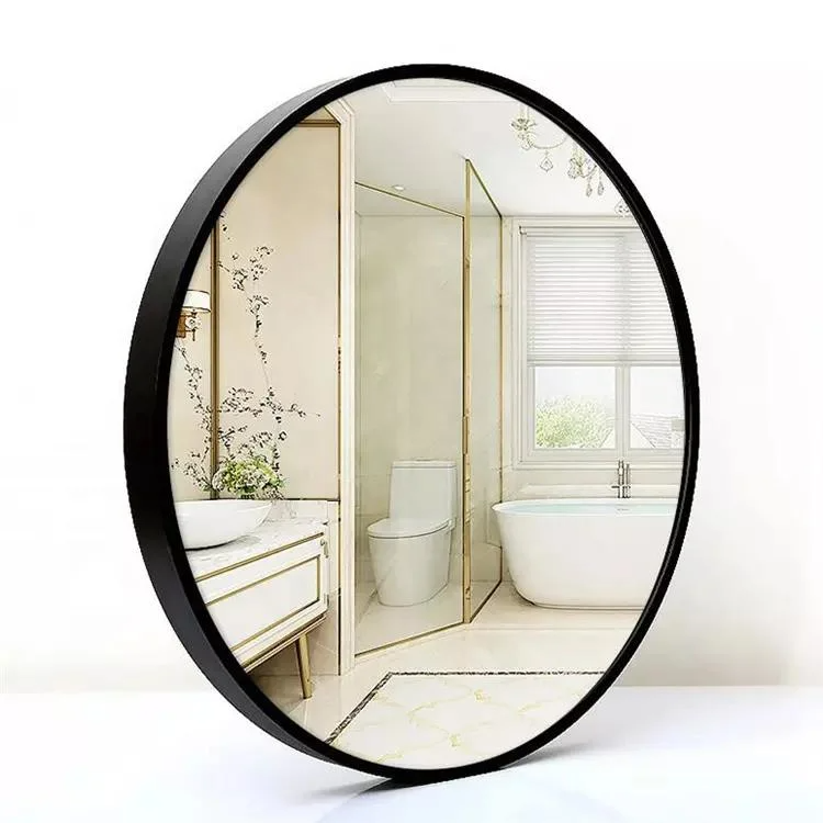 Bathroom Mirror Smart Bathroom Frameless Backlight LED Light Mirror Wash Basin Round Wall-Mounted Smart Bathroom Mirror